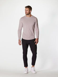 AO Long Sleeve Curve-Hem Tee | Concrete Signature-fit PYCA Pro