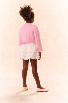 Girls Constine Wool-Cashmere Cardigan | Sweet Peony