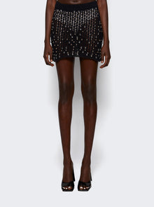 Women | Coperni | Beaded Knitted Skirt | Black