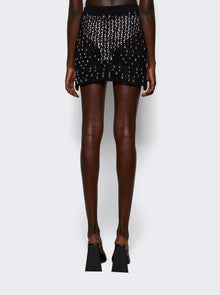 Women | Coperni | Beaded Knitted Skirt | Black