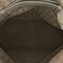 Bottega Veneta | Pre-Owned Nappa Intrecciato Fold Over Crossbody | Brown/Beige