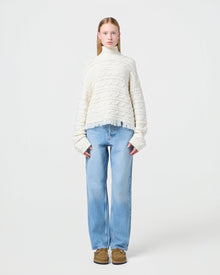 Cropped Cable Tnk | Cream
