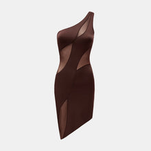 OW Collection CURVE Mini Dress Dress 185 - Brown