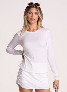 Chic Streak Long Sleeve | White