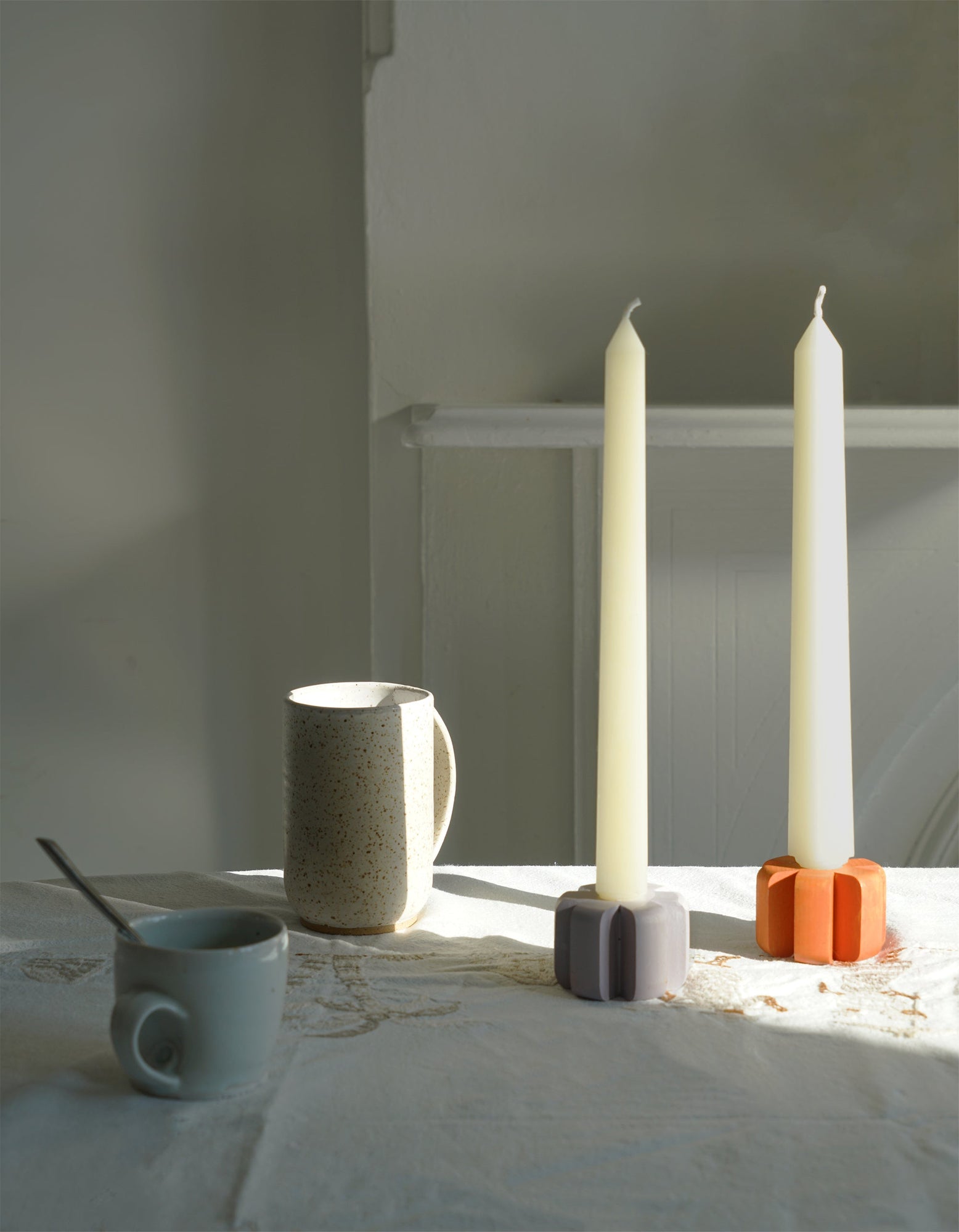 Asterisk Candleholder Pair - Colorful | Flame