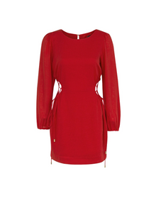 Carina Detail Short Dress | Red Pepper