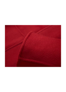 Cashmere-Wool Double-Faced Coat | Red