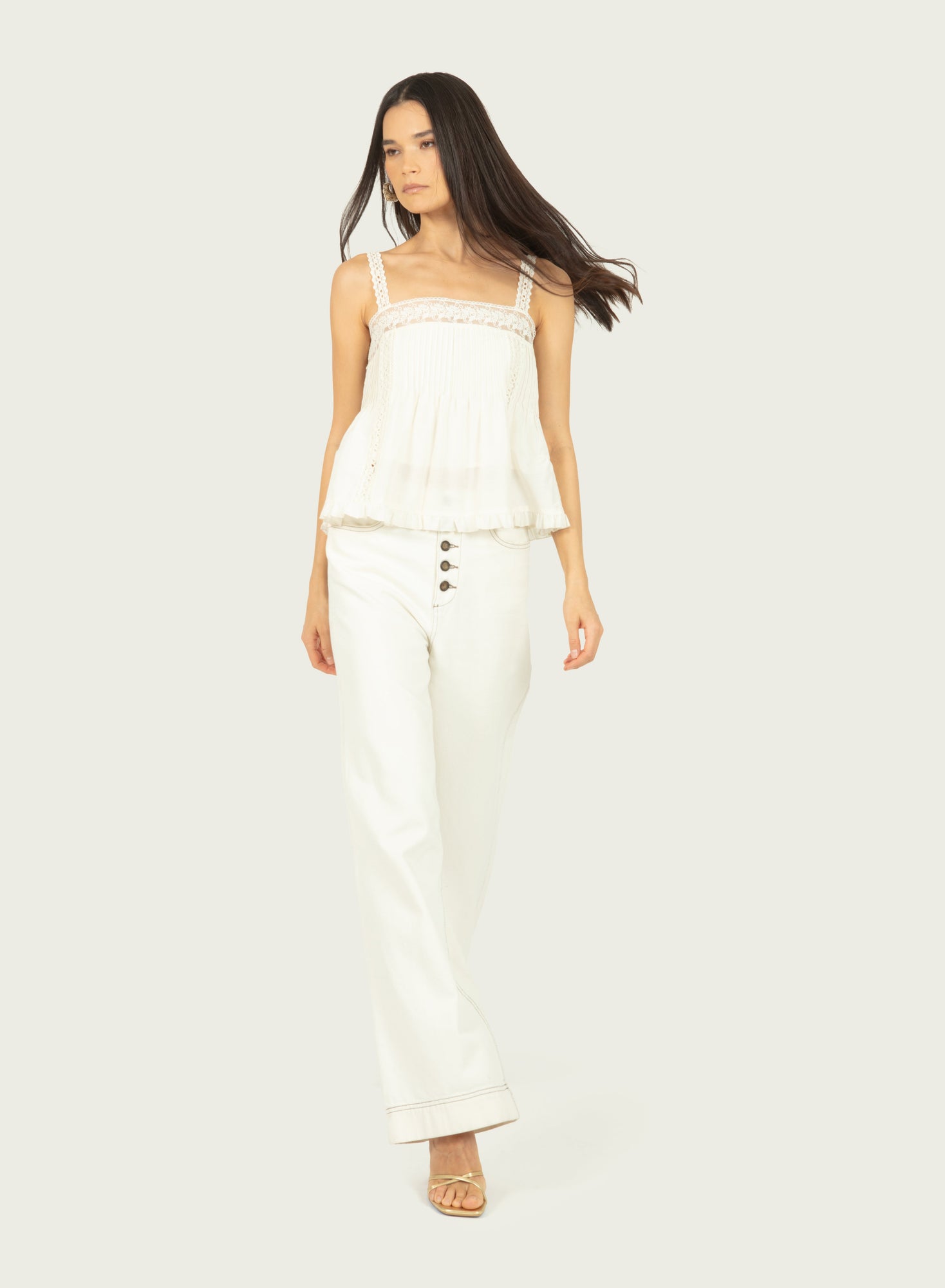 Audrey Top | Antique Creme