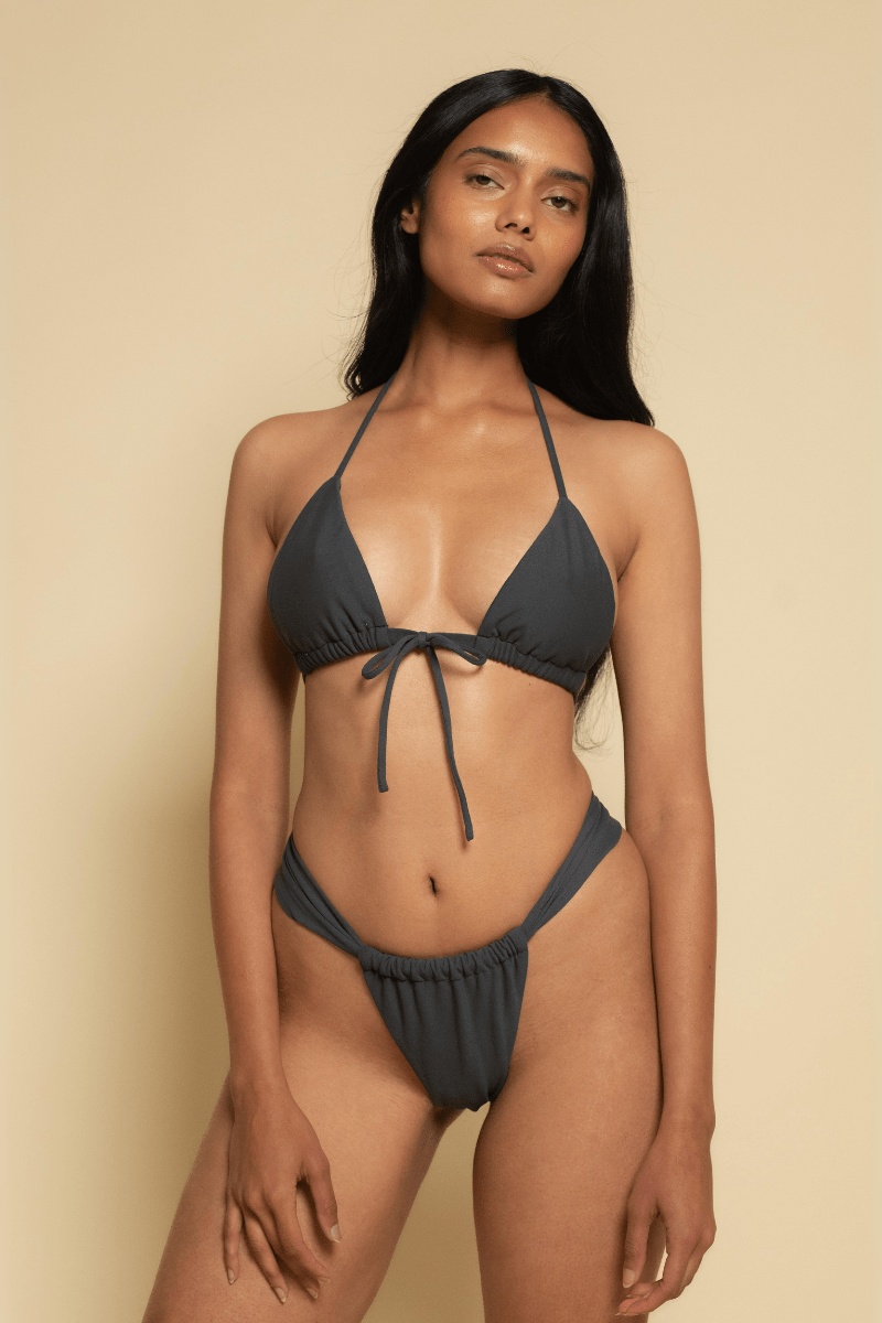 Emma Bikini Top | Charcoal