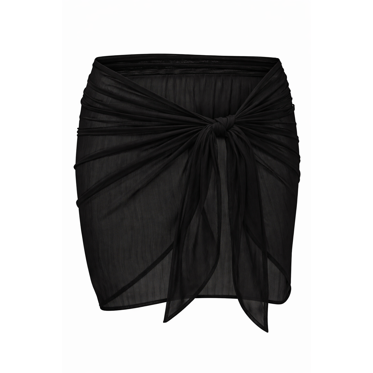 Nyla Pareo Skirt | Black Ripple