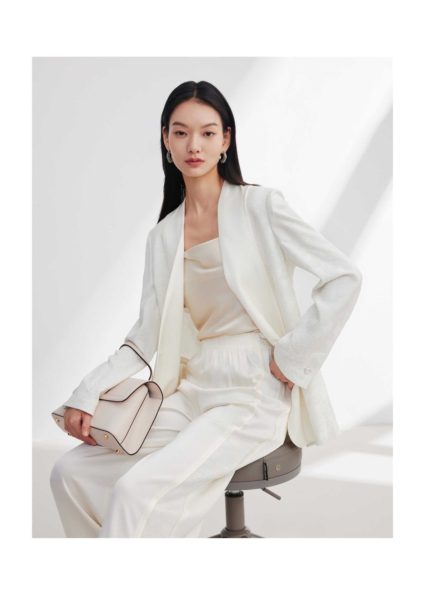 Chinese-Style Blazer | Beige