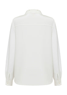 Classic Silk Shirt | White