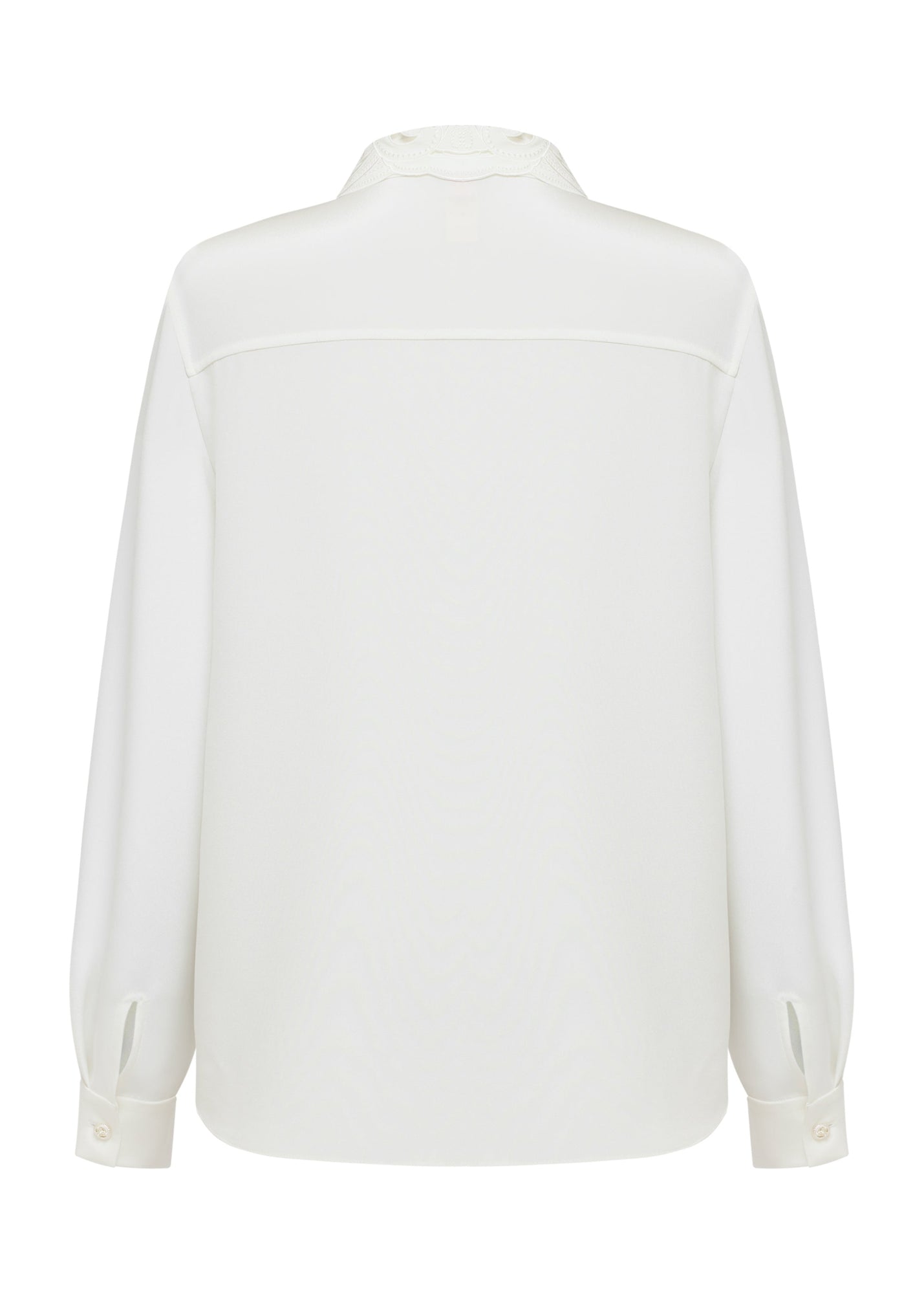 Classic Silk Shirt | White