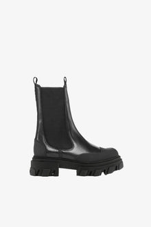 Cleated Mid Chelsea Boots in | Black