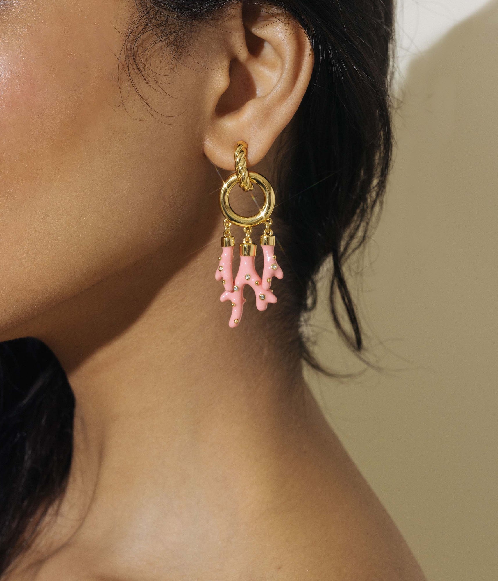 Coralie Earrings | Pink