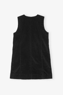 Corduroy Mini Dress | Black