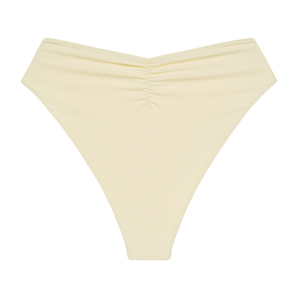 Paula Tie-Up Bikini Bottom | Cream Rib