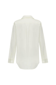 Long Sleeve Button Down Shirt | Cream