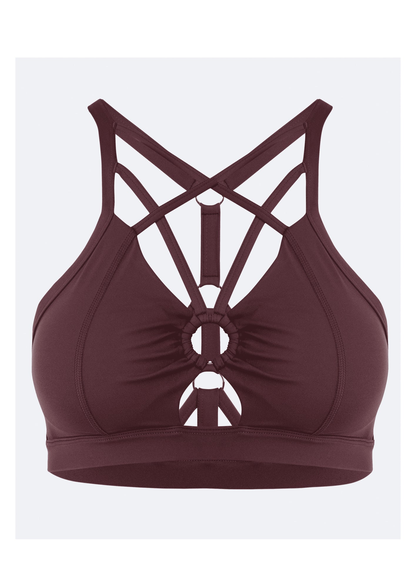 Criss Cross Front Top | Burgundy
