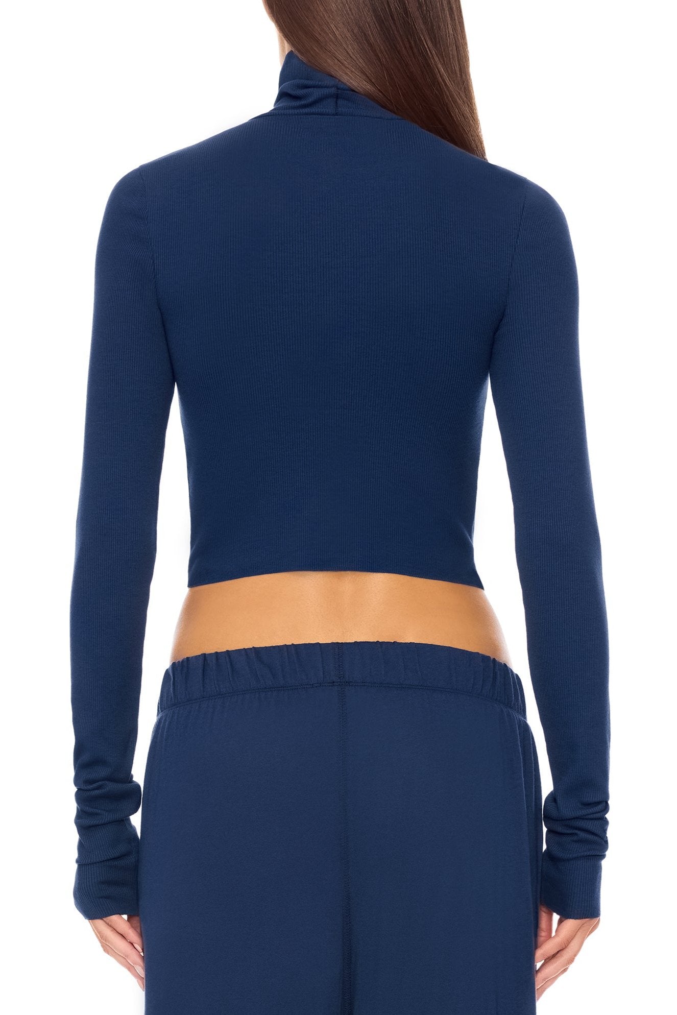 CROPPED FITTED TURTLENECK TOP - ETERNE