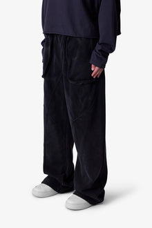 Cross Seamed Sweatpants | Washed Black
