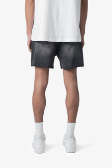 Cut Off Denim Shorts | Black