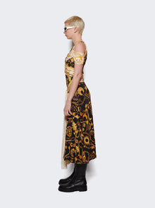 Women | Marine Serre | Ornament Jewelry Nuisette Dress | Black & Gold