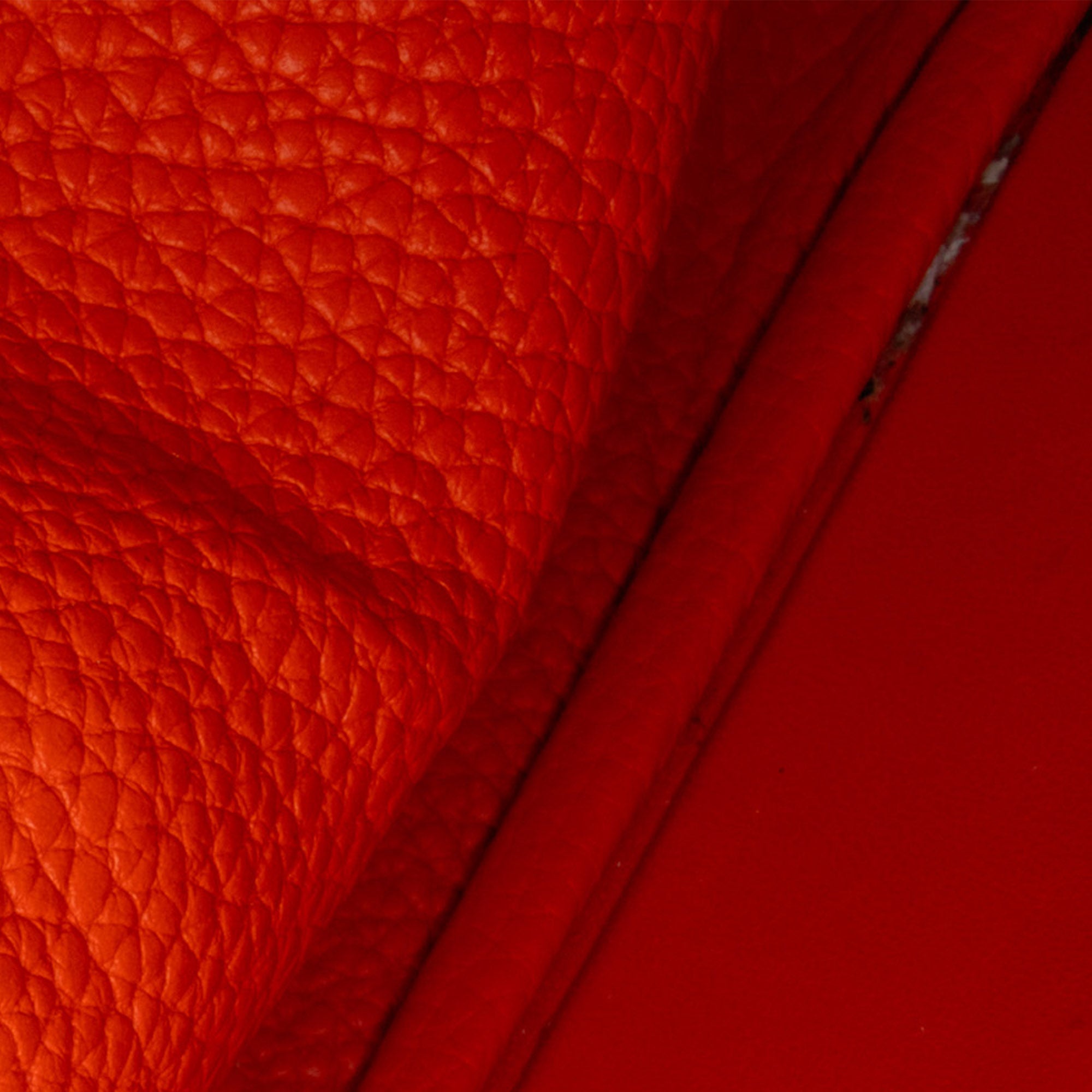 Hermes | Pre-Owned Clemence Lindy 34 | Orange