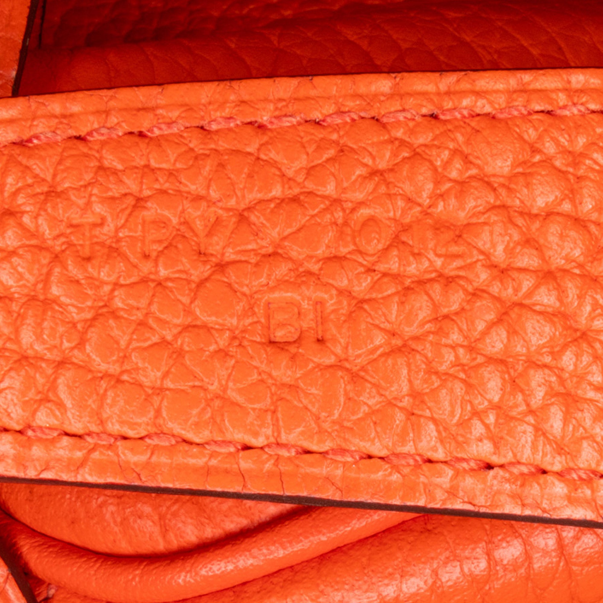 Hermes | Pre-Owned Clemence Lindy 34 | Orange