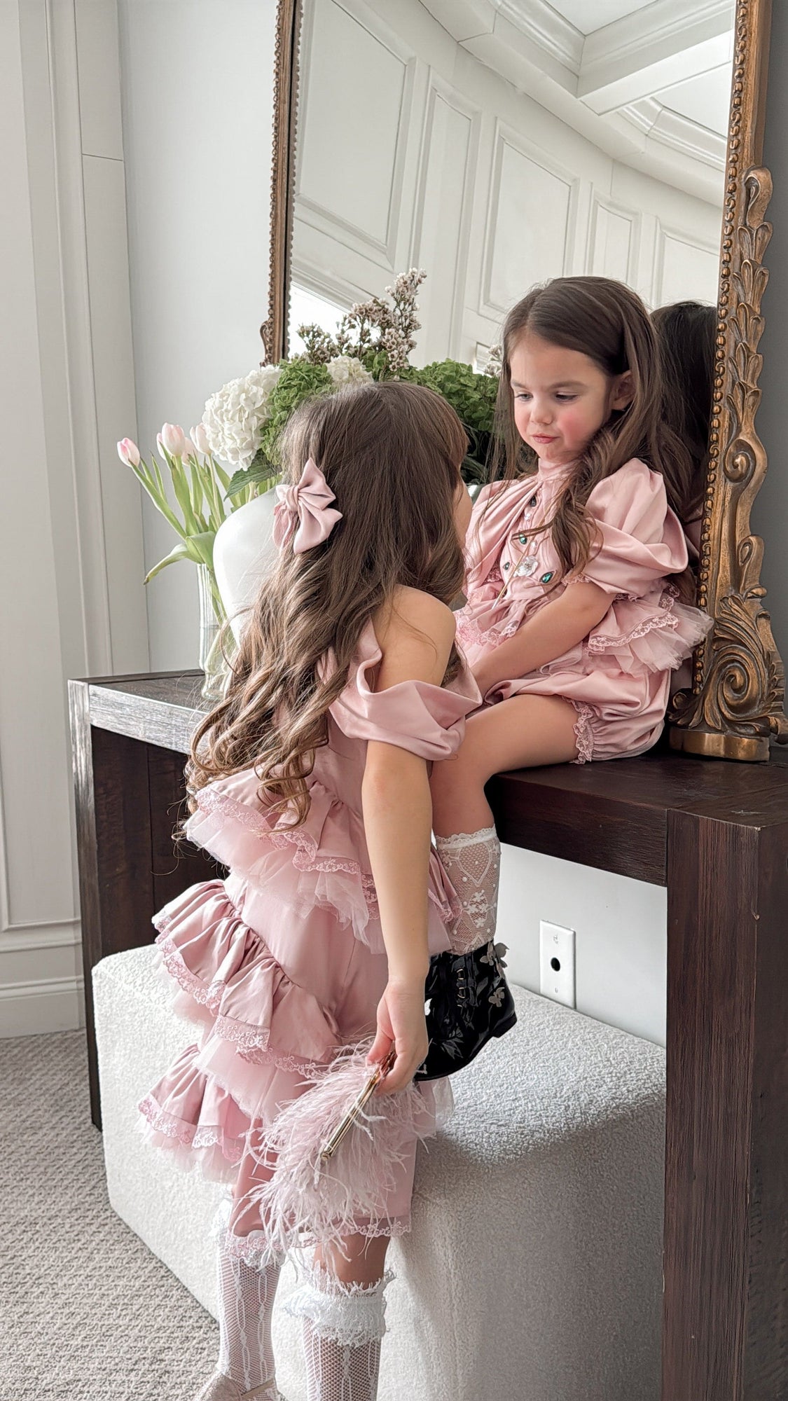 Pink Satin Ballerina Dress | Pink