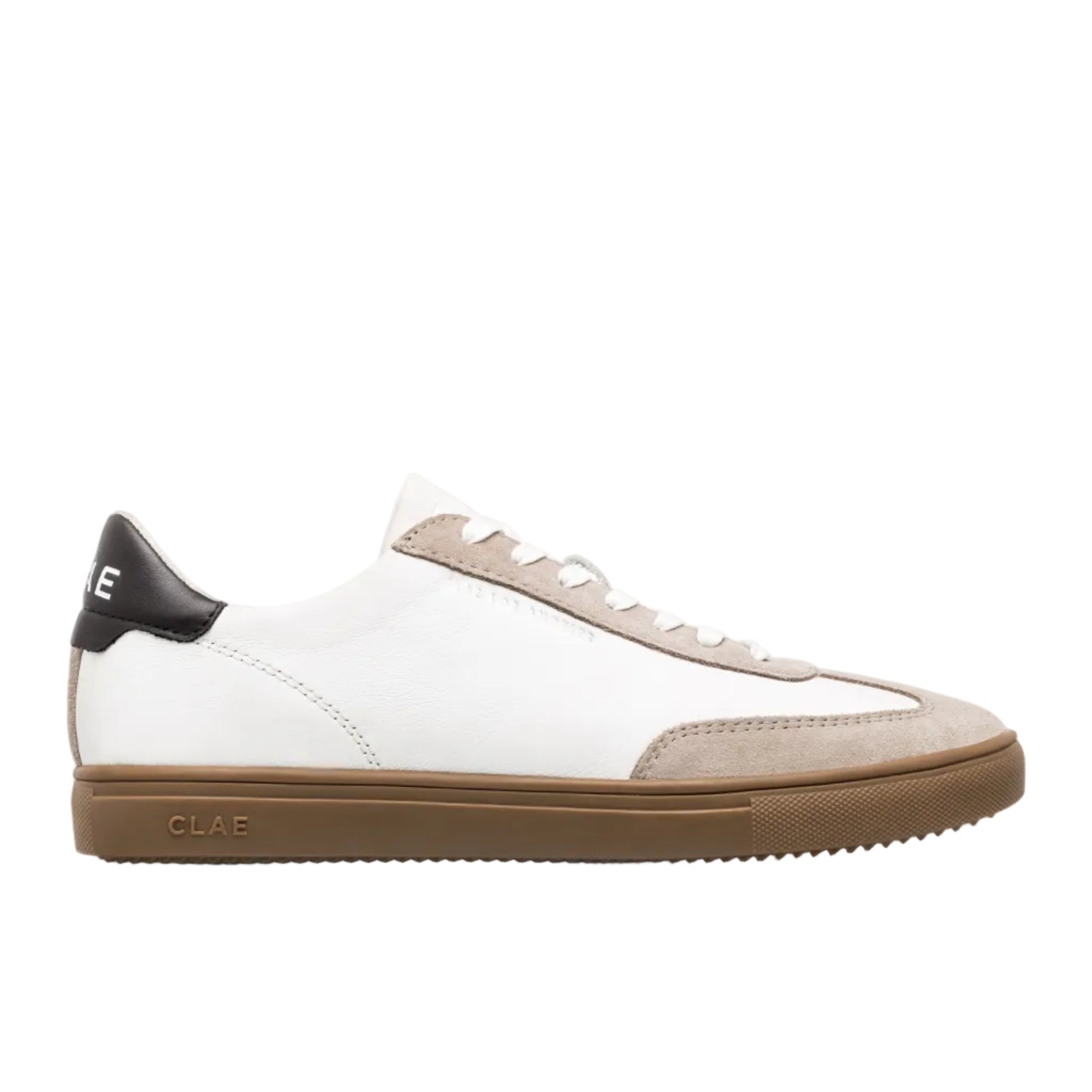 Unisex | Deane | White Leather Grey Dark Gum