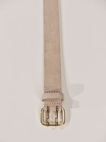 Mini Hutch Suede Belt | Blush & 24K Gold