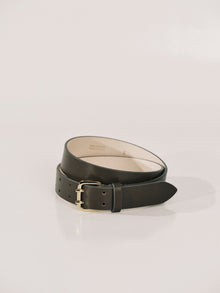 Mini Hutch Belt | Truffle & 24K Gold