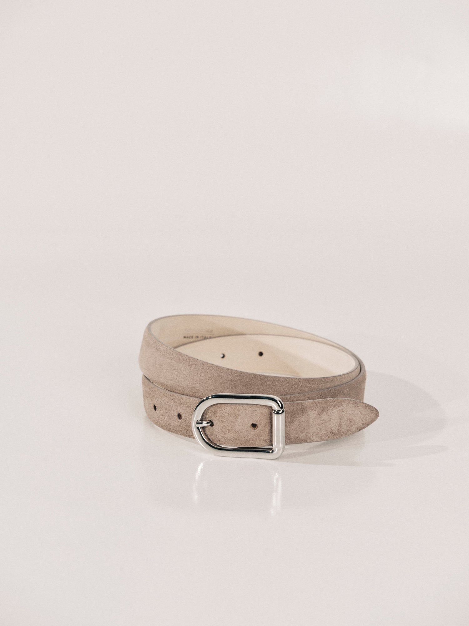 Mija Suede Belt | Lavendar & Silver
