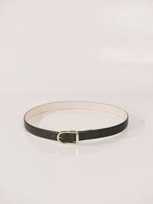 Mija Belt | Olive & 24K Gold