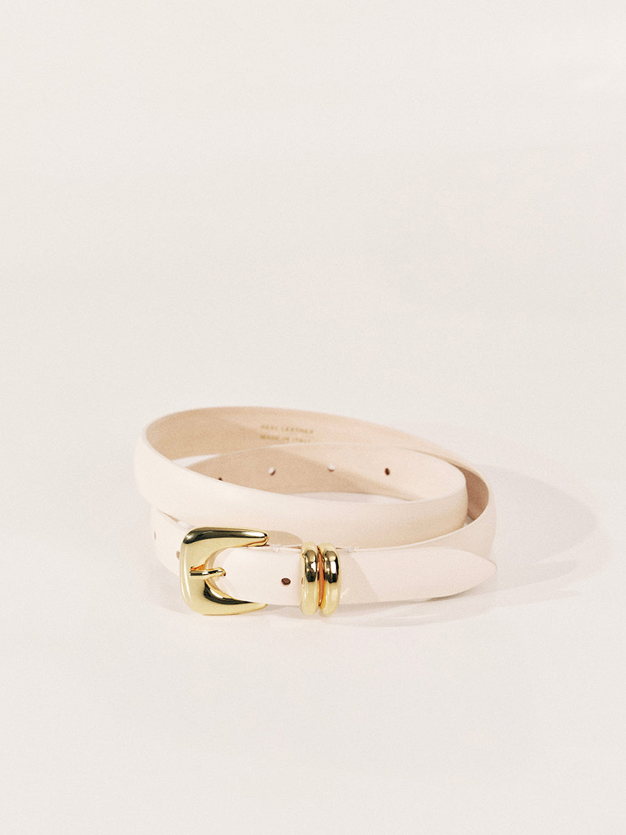 Altura Belt | Ivory & 24K Gold