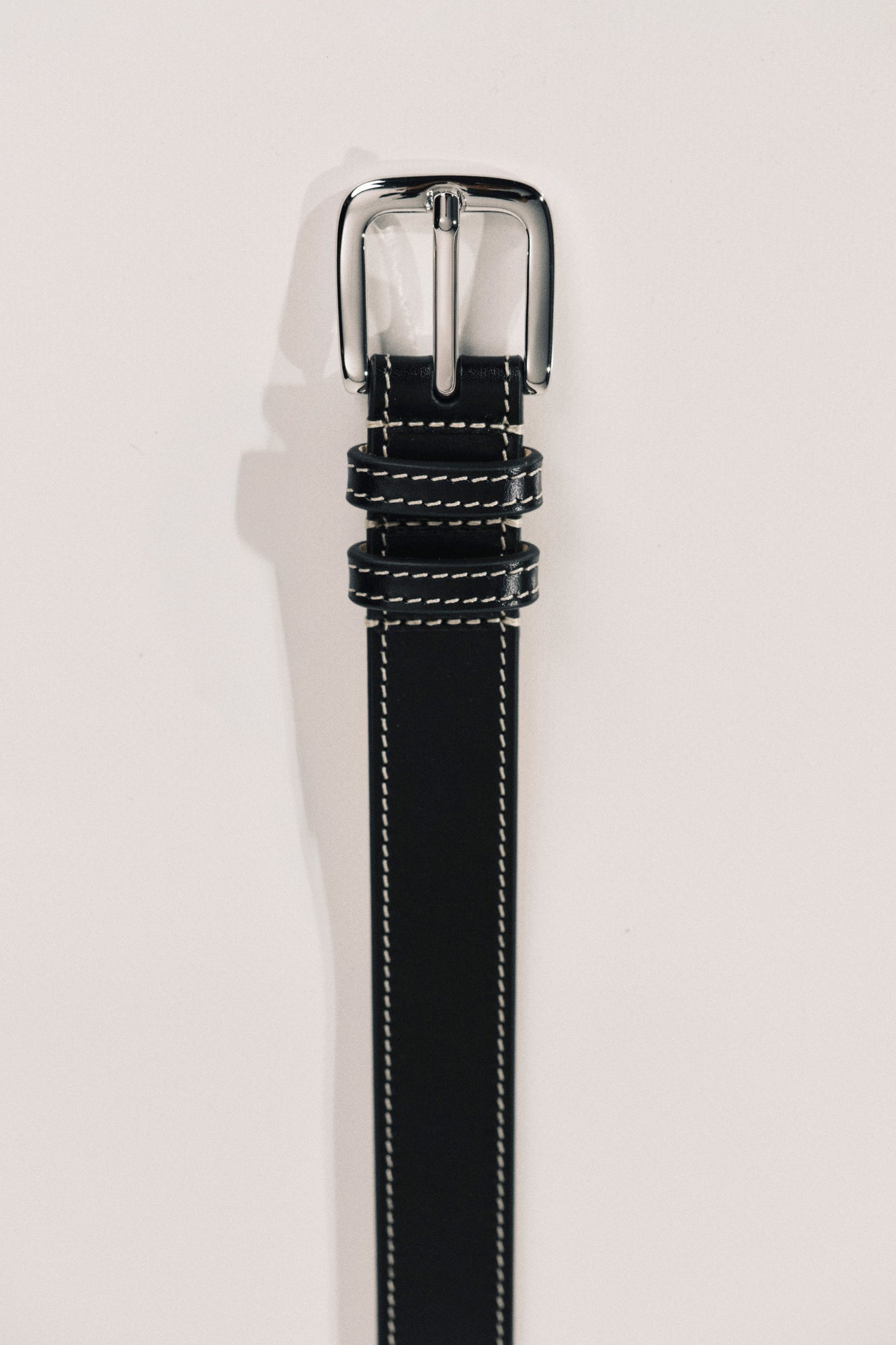 Louison Belt | Black & White & Silver