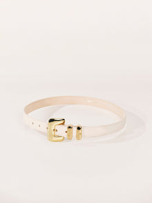 Tetra Belt | Ivory & 24K Gold