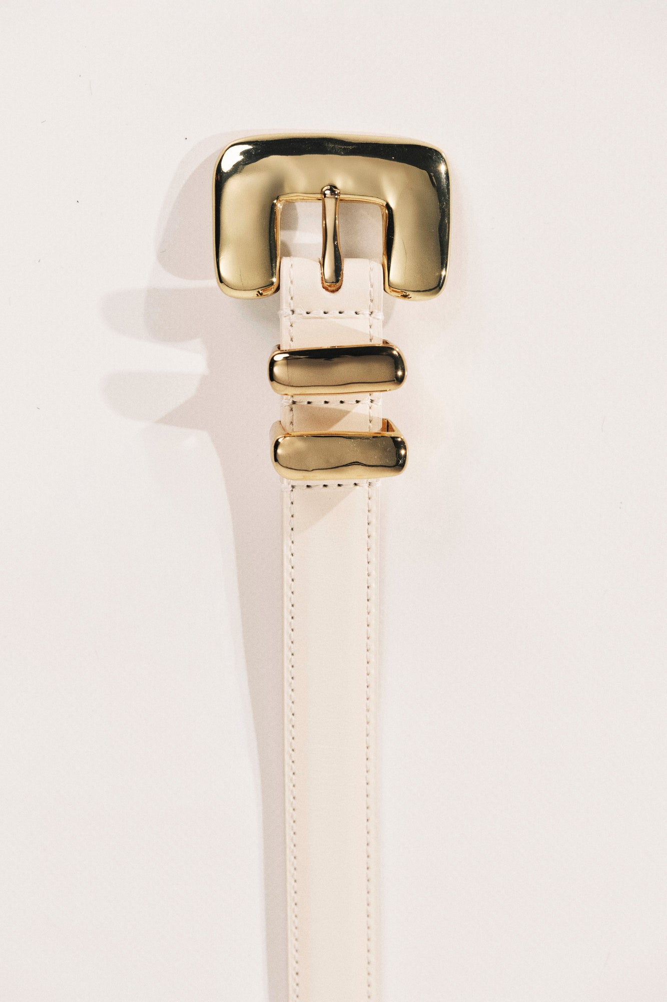 Tetra Belt | Ivory & 24K Gold