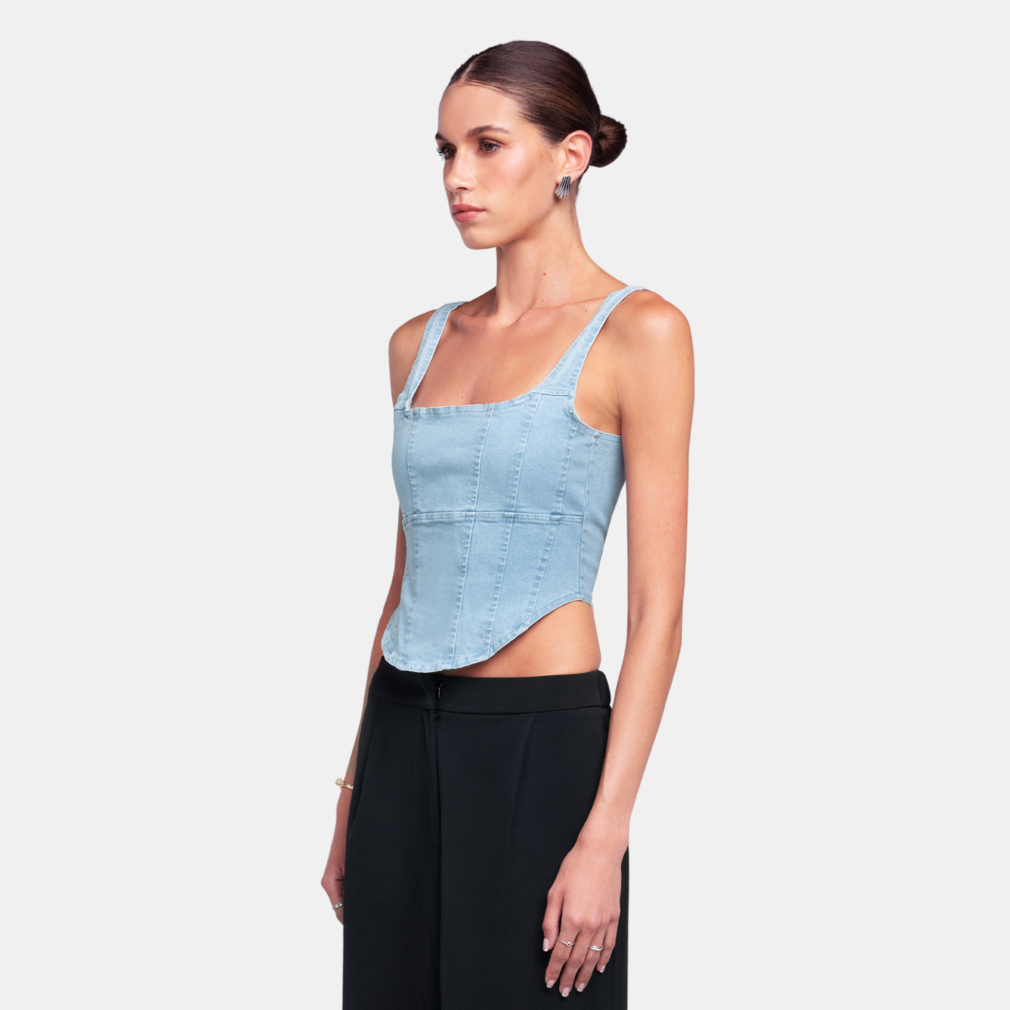OW Collection DEMI Top Account 019 - Denim Blue