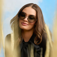 Womens | Elphaba Wire Frames Sunglasses | Classic Black Wire | Emerald Tint Gradient Lenses