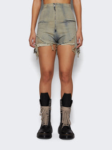 Rick Owens DRKSHDW | Denim Dirt Cutoff Shorts Sky | Blue