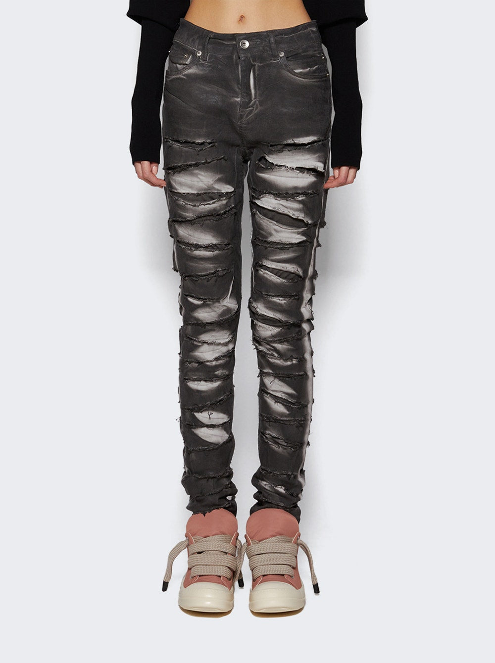 Rick Owens DRKSHDW | Detroit Cut Skinny Jeans Dark Dust | Cream