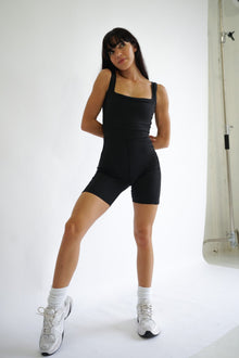 Able Short Onesie | Black