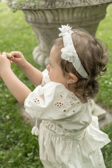 Blanca White Flower Headband | White