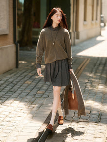 Yak Wool Relaxed-Fit Sweater | Camel