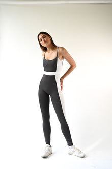 Mackenzie Belted Bodysuit | Charcoal