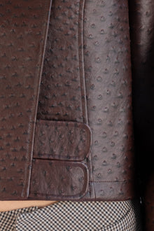 Oliver Ostrich Jacket | Mahogany