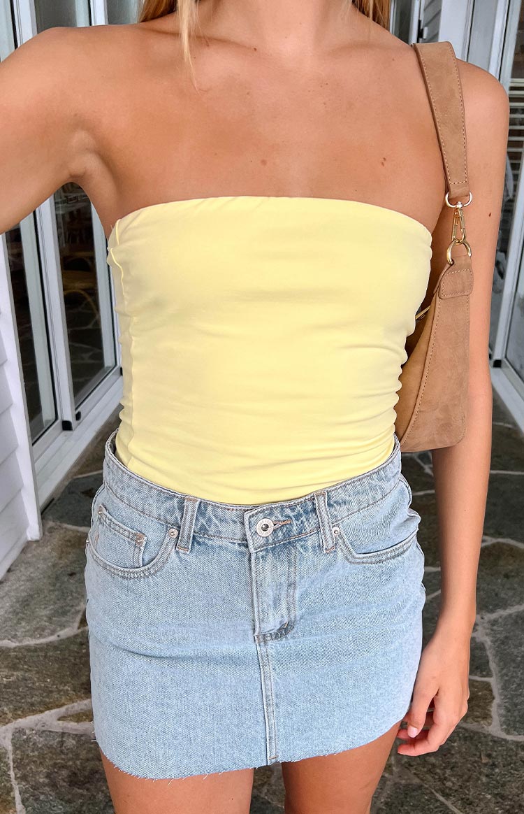 Daisy Tube Top | Yellow