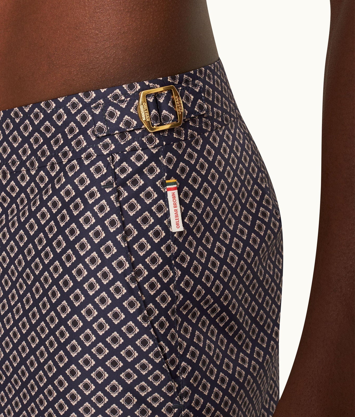 Dane Solmio Print Longer-Length Swim Shorts | Night Iris